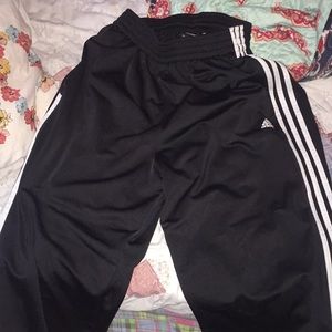 Black adidas sweat pants